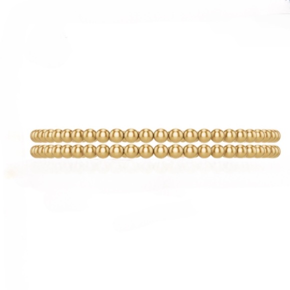 enewton Jewelry - Enewton Inspired 4mm 18k Gold Plated Bead Bracelets - Set of 2 - NwT!